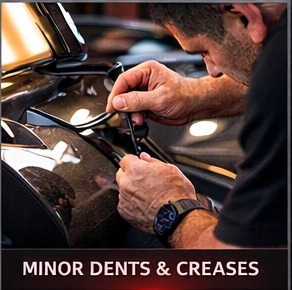 Minor dent and crease repair example